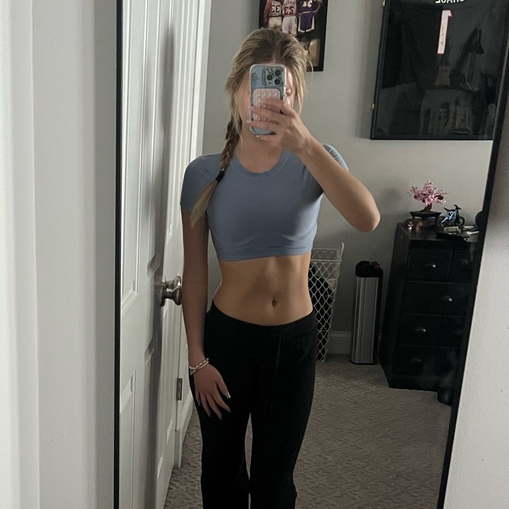 Aerie Blue Crop Top
